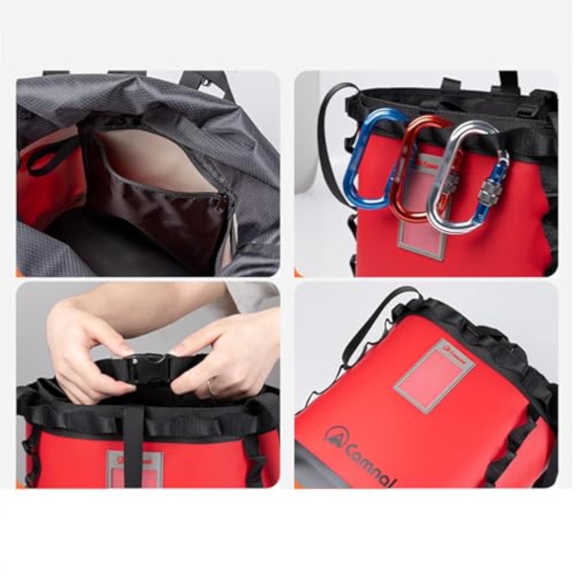 Climbing Rope Bag with Built-in Rope Loops for Mountaineering